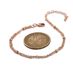Rack Plating Brass Cable Chain Bracelets&nbsp;BJEW-G735-04RG