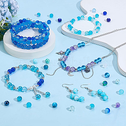 24 Color Imitation Pearl & Crackle & Transparent & Opaque Glass Beads&nbsp;GLAA-PH0002-89B