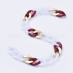 Transparent Acrylic Handmade Curb Chain&nbsp;AJEW-JB00548