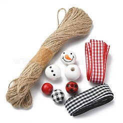 DIY Christmas Snowman Pendant Decoration Making Kit&nbsp;DIY-YW0007-36