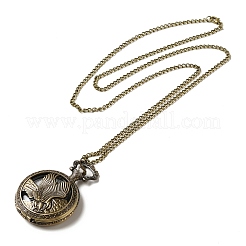 Alloy Glass Pendant Pocket Necklace&nbsp;WACH-S002-11AB