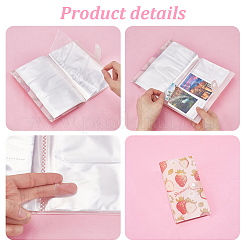 3 Inch 240-Pocket Strawberry Plastic Photocard Storage Albums with Press Stud&nbsp;AJEW-WH0752-817B