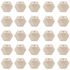 36Pcs Wood Beads&nbsp;WOOD-SP0001-51B