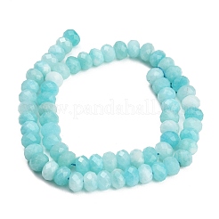 Faceted Dyed Natural White Jade Beads Strands&nbsp;GG-CBAE966-01A-R