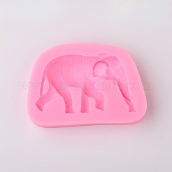 Elephant Design DIY Food Grade Silicone Molds&nbsp;AJEW-L054-30