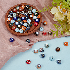 60Pcs Handmade Porcelain Beads&nbsp;PORC-ME0001-03