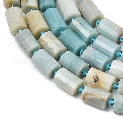 Natural Flower Amazonite Beads Strands&nbsp;G-G453-E05-10x14mm