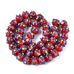 Handmade Gold Sand Lampwork Beads&nbsp;LAMP-N038-02C