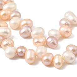 Natural Cultured Freshwater Pearl Beads Strands&nbsp;PEAR-I007-04F-01B
