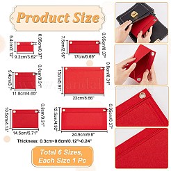 6Pcs 6 Style Wool Felt Bag Organizer Inserts&nbsp;FIND-WR0008-27