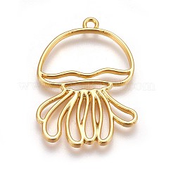 Zinc Alloy Open Back Bezel Pendants&nbsp;PALLOY-WH0039-03G-D
