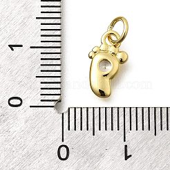 Brass Micro Pave Cubic Zirconia Pendants&nbsp;KK-Z093-18G