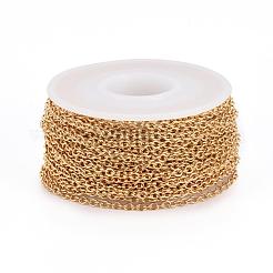 Ion Plating(IP) 304 Stainless Steel Cable Chains&nbsp;CHS-H007-33G