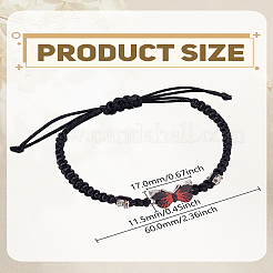 1Pc Alloy Butterfly Link Bracelet&nbsp;BJEW-LP0004-25B