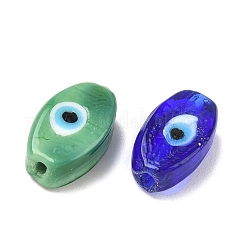 Handmade Evil Eye Lampwork Beads Strands&nbsp;LAMP-G168-06