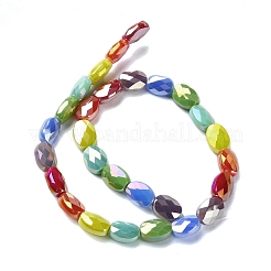 Electroplate Glass Beads Strands&nbsp;EGLA-C004-06