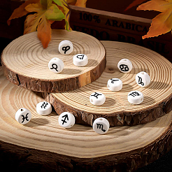 72Pcs 12 Style Handmade Porcelain Ceramic Beads Strands&nbsp;PORC-BC0001-01
