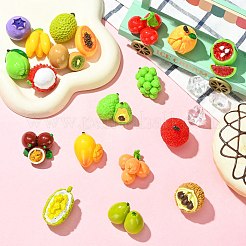 19Pcs 19 Styles Opaque Resin Cabochons&nbsp;RESI-CJC0012-45-1