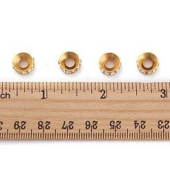 Brass Rhinestone Spacer Beads&nbsp;RB-A020-9mm-01G