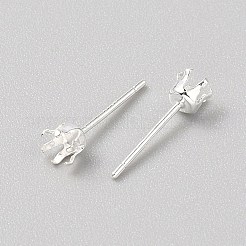 925 Sterling Silver Earrings Findings&nbsp;LS-FIND-WH0152-680B