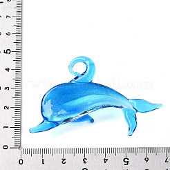 Handmade Lampwork Big Pendants&nbsp;LAMP-T023-10B