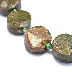 Natural Rhyolite Jasper Beads Strands&nbsp;G-E530-11B
