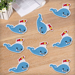 10Pcs Polyester Embroider Thread Iron on/Sew On Patches&nbsp;PATC-CY0001-41