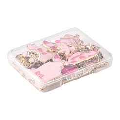 20Pcs 10 Styles Rack Plating Alloy Enamel Pendants&nbsp;ENAM-FS0002-74