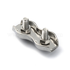 304 Stainless Steel Double 2-Post Cable Clamp&nbsp;FIND-WH0050-16C