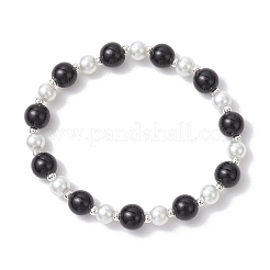 Glass Pearl Round Beaded Bracelets for Women&nbsp;BJEW-JB11958