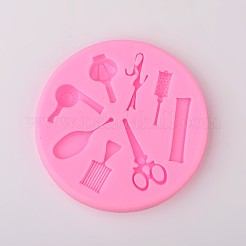 Hair Tools Design DIY Food Grade Silicone Molds&nbsp;AJEW-L054-10