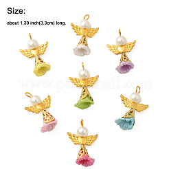 50Pcs Acrylic Imitation Pearl & Glass Pendants&nbsp;PALLOY-JF03940