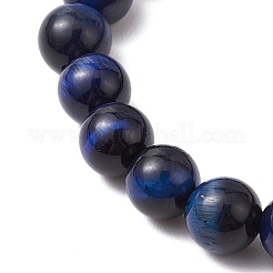 Natural Lapis Lazuli Beaded Stretch Bracelets for Women Men&nbsp;BJEW-JB11098