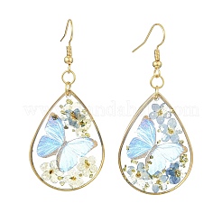 Transparent Epoxy Resin Dangle Earrings&nbsp;EJEW-JE07205-02