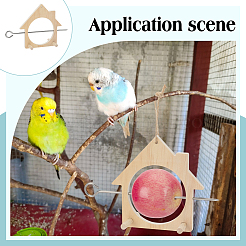 Wooden Bird Feeder&nbsp;AJEW-FG0004-81C