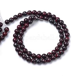 Natural Bloodstone Beads Strands&nbsp;G-R411-06-4mm