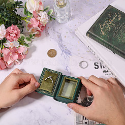 Book Shaped PU Leather Tie Clip Storage Boxes&nbsp;CON-CA0001-034C
