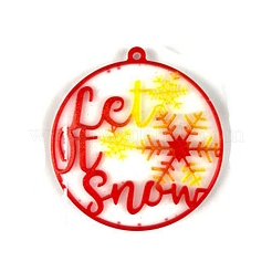 Christmas Ball with Snowflake Pendant Silicone Molds&nbsp;DIY-K051-16
