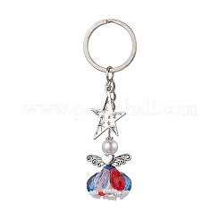 3Pcs Glass Angel Pendant Keychain&nbsp;KEYC-MZ00038
