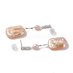 Anti-Tarnish Sterling Silver Studs Earrings&nbsp;EJEW-C087-02P