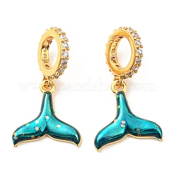 Real 18K Gold Plated Brass Micro Pave Cubic Zirconia Pendents&nbsp;KK-M247-22G