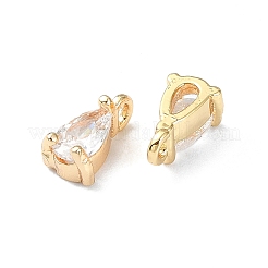 Brass Micro Pave Cubic Zirconia Pendants&nbsp;FIND-Z029-04G