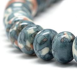 Synthetic Ocean White Jade Beads Strands&nbsp;G-S257-4x6mm-13