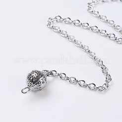 Chakra Natural/Synthetic Mixed Stone Coil Dowsing Pendulums&nbsp;G-E436-01