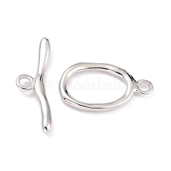 Rack Plating Brass Toggle Clasps&nbsp;X-KK-B036-06P