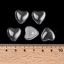 Transparent Glass Heart Cabochons&nbsp;GGLA-R021-16mm