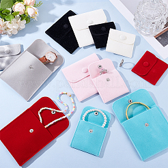12Pcs 12 Styles Velvet Jewelry Bags&nbsp;ABAG-PH0001-61