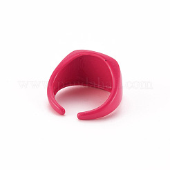 Spray Painted Brass Cuff Rings&nbsp;RJEW-S045-106-NR