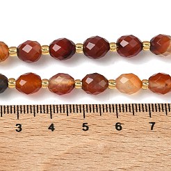 Natural Carnelian Beads Strands&nbsp;G-F809-A52-01