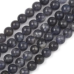 Natural Iolite Beads Strands&nbsp;G-Z148-A01-6mm